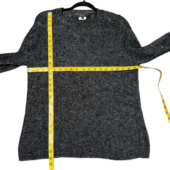 Come des Garçons Homme Plus Silver Tint Knit Black & Silver Size M - Picture 12 of 13